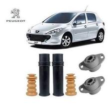 2 Kit Coxim Batente Amortecedor Traseiro Peugeot 307 2002 2003 2004