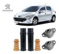 2 Kit Coxim Batente Amortecedor Traseiro Peugeot 307 2008 2009 2010