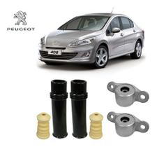 2 Kit Coxim Batente Amortecedor Traseiro Peugeot 408 2010 2011 2012