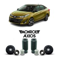 2 Kit Coxim Batente Axios Dianteiro Toyota Yaris 2018 A 2022