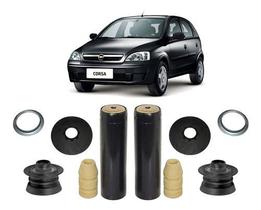2 Kit Coxim Batente + Calço De Mola Inferior Corsa 2008 2009