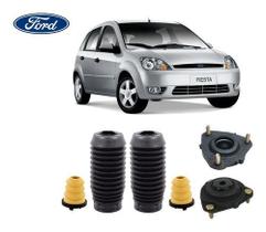 2 Kit Coxim Batente Coifa Amortecedor Dianteiro Ford Fiesta Supercharger 1.0 1.6 2002 / 2014 Envio Imediato