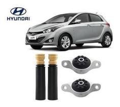 2 Kit Coxim Batente Coifa Amortecedor Traseiro Hyundai Hb20 2012 2013 2014