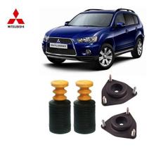 2 Kit Coxim Batente Coifa Diant. Mitsubishi Outlander 2007 2008 2009