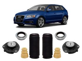 2 Kit Coxim Batente Coifa Dianteiro Audi A3 2010 2011 2012