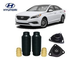 2 Kit Coxim Batente Coifa Dianteiro Hyundai Sonata 2013 2014 2015