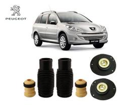 2 Kit Coxim Batente Coifa Do Amortecedor Dianteiro Peugeot 207 Sw Perua 1.4 1.6 2009 2010 2011 2012 13/.. Envio Imediato