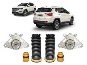 2 Kit Coxim Batente Coifa Traseiro Compass 2016 2017 2018 19