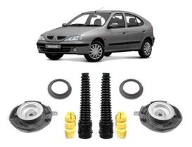 2 Kit Coxim Batente Completo Dianteiro Megane 1997 A 2006