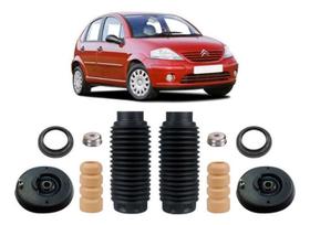 2 Kit Coxim Batente Dianteiro Citroen C3 2006 2007 2008 2009