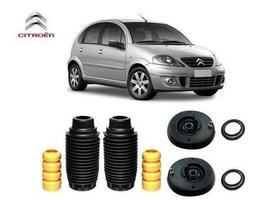 2 Kit Coxim Batente Rolamento Dianteiro Citroen C3 2007 2008 2009 2010