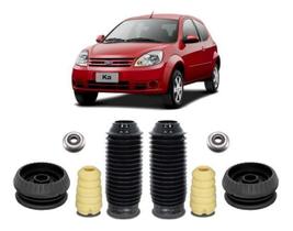 2 Kit Coxim Rolamento Batente Coifa Dianteiro Ford Ka 2007