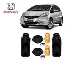 2 Kit Coxim Rolamento Batente Coifa Dianteiro Honda New Fit 2009 2010 2011 12