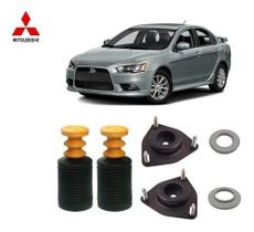 2 Kit Coxim Rolamento Batente Coifa Mitsubishi Lancer 2014 2015 2016