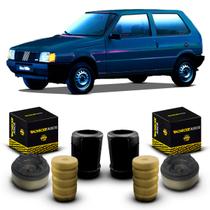 2 Kit Coxim Suporte Batente Coifa Amortecedor Dianteiro Fiat Uno Mille 1984 1985 1986 1987 1988 1989 1990 1991 1992 1993