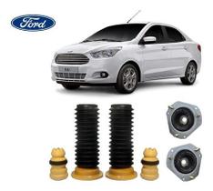 2 Kit Dianteiro Do Amortecedor Coxim Batente Coifa Ford Novo Ka + Sedan 2015 2016 2017 2018 2019 Pronta Entrega