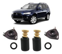 2 Kit Dianteiro Outlander 2007/2013 Coxim Rolamento Batente