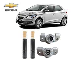 2 Kit Do Amortecedor Coxim Batente Coifa Traseiro Chevrolet