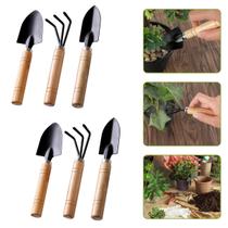 2 Kit Ferramenta Jardinagem Ancinho Horta Jardim Flores Com 3 Pçs Cada 2 Kit Ferramenta Jardinagem Ancinho Horta Jardim Flores Com 3 Pçs Cada