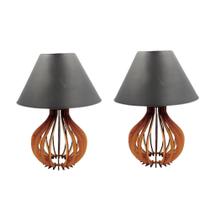 2 Kit Luminária Abajur Decoração Casa Abajur Moderno -P-