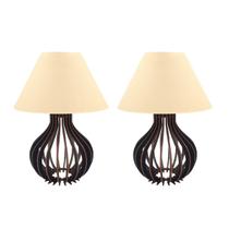 2 Kit Luminárias Abajur Decoração Quarto Enfeites