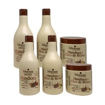 2 Kit Mandioca Restaurador 6 Produtos 500ml Maycrene