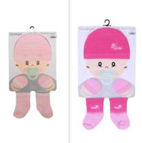 2 Kit maternidade touca + luva + meia algodão rn - centopé 2 Kit maternidade touca + luva + meia algodão rn - centopé