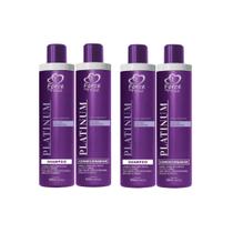 2 Kit Matizador Platinum Shampoo e Condicionador 4x500ml Force Cosméticos 2 Kit Matizador Platinum Shampoo e Condicionador 4x500ml Force Cosméticos