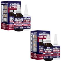 2 Kit Mdf Cola Instantânea + Catalisador Acelerador 190ml Almasuper 2 Kit Mdf Cola Instantânea + Catalisador Acelerador 190ml Almasuper