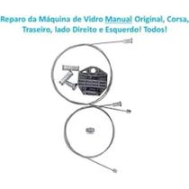 2 Kit Reparo da Máquina de Vidro Manual, Corsa, portas traseiras cód:0165