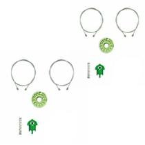 2 Kit Reparo Stilo Maquina Vidro Traseiro C/ Tensor Lado direito e lado esquerdo 2 0126/2 1069