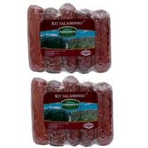 2 Kit's Salame Artesanal 5 Sabores, Canastra