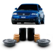 2 Kit Suporte Coxim Batente Guarda Pó Dianteiro Suspensão Dianteira Volkswagen Passat 1998 1999 2000 2001 2002 2003 2004