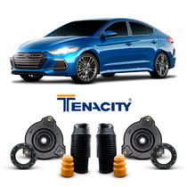 2 Kit Suporte Reparo Coxim Rolamento Batente Coifa Amortecedor Dianteiro Hyundai Elantra 2016 2017 2018 - Tenacity