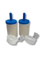 2 Kit Vela Filtro Barro com prata/2 Boias Anti-Transbordante