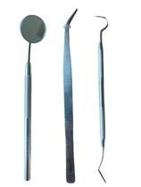 2 Kits Clínicos-Pinça De Algodão Espelho Sonda Clínica 2 Kits Clínicos-Pinça De Algodão Espelho Sonda Clínica