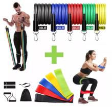 2 Kits com elásticos para Exercício Funcional treinamento / Musculação.