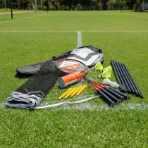 2 Kits Completos de Badminton VB004 Vollo Com 8 Raquetes 6 Petecas 2 Redes e Bolsas