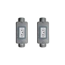 2 Kits Condulete 3/4 Placa 1 Posto e Mod Tomada Tramontina