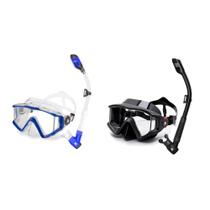 2 Kits de Mergulho Panorâmico Dry Dive Motion AzulTrans/Preto