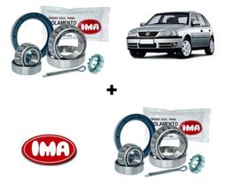 2 Kits de Rolamentos das Rodas Traseiras Gol G1 G2 G3 G4 IMA 2 Kits de Rolamentos das Rodas Traseiras Gol G1 G2 G3 G4 IMA