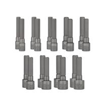 2 Kits De Soquetes Troya Tools 9 em 1 Jogo Com 9 Peças De 5mm a 13mm Para Parafusadeira e Manutenção