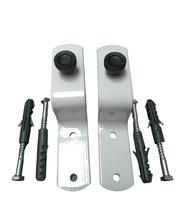 2 Kits de Suportes para Tranca de Porta e Janela Branco