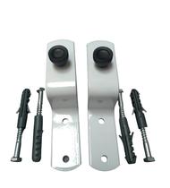 2 Kits de Suportes para Tranca de Porta e Janela Branco - Uno Metal