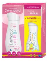 2 Kits Dermacyd Sabonete Íntimo Floral 200ml+Infantil 100ml