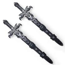 2 Kits Espada E Bainha Guerreiro De Batalha Infantil Jr0956