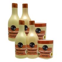 2 Kits Maycrene Argan e Girassol Óleos Essenciais 6x500ml