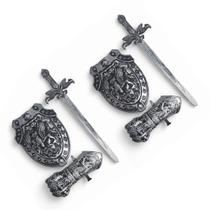 2 Kits Medieval Espada Manopla Escudo Grifo Infantil JR0955 2 Kits Medieval Espada Manopla Escudo Grifo Infantil JR0955