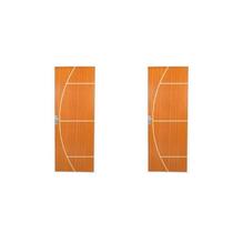 2 Kits Porta de Madeira Decorada 215x65cm com Batente de Aço 06cm Gaúcha