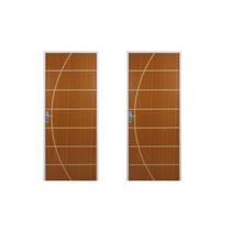 2 Kits Porta de Madeira Decorada 215x85cm com Batente de Aço 06cm Neblina Abertura Esquerda Marrom/m 2 Kits Porta de Madeira Decorada 215x85cm com Batente de Aço 06cm Neblina Abertura Esquerda Marrom/m